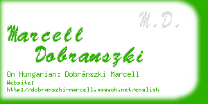 marcell dobranszki business card
