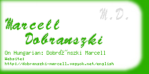 marcell dobranszki business card